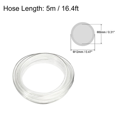 Harfington Pneumatic PU Air Hose Pipe Kits, Tube Connector with Push to Connect Fitting