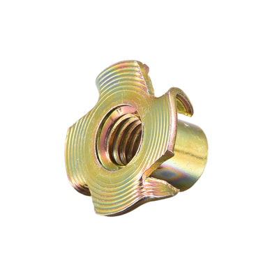 Harfington T-Nuts, Carbon Steel Tee Nuts, Threaded Insert for Wood