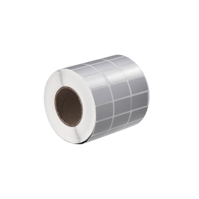 Harfington Rectangle Label Sticker Metallic Silver 1x0.6 Inch in 1 Row 5000 Labels 1 Roll