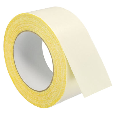 Harfington Double-Sided Adhesive Tape 50mm 18m/59ft Duct Cloth Mesh Fabric Yellow