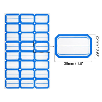 Harfington File Folder Labels Name Filing 1.5x1 Inch Blue (24 Labels/Sheet), 48 Sheets