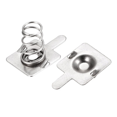 Harfington Battery Spring Plate AA Battery Contact Nickel Plate 10mmx10mm for DIY 20 Set