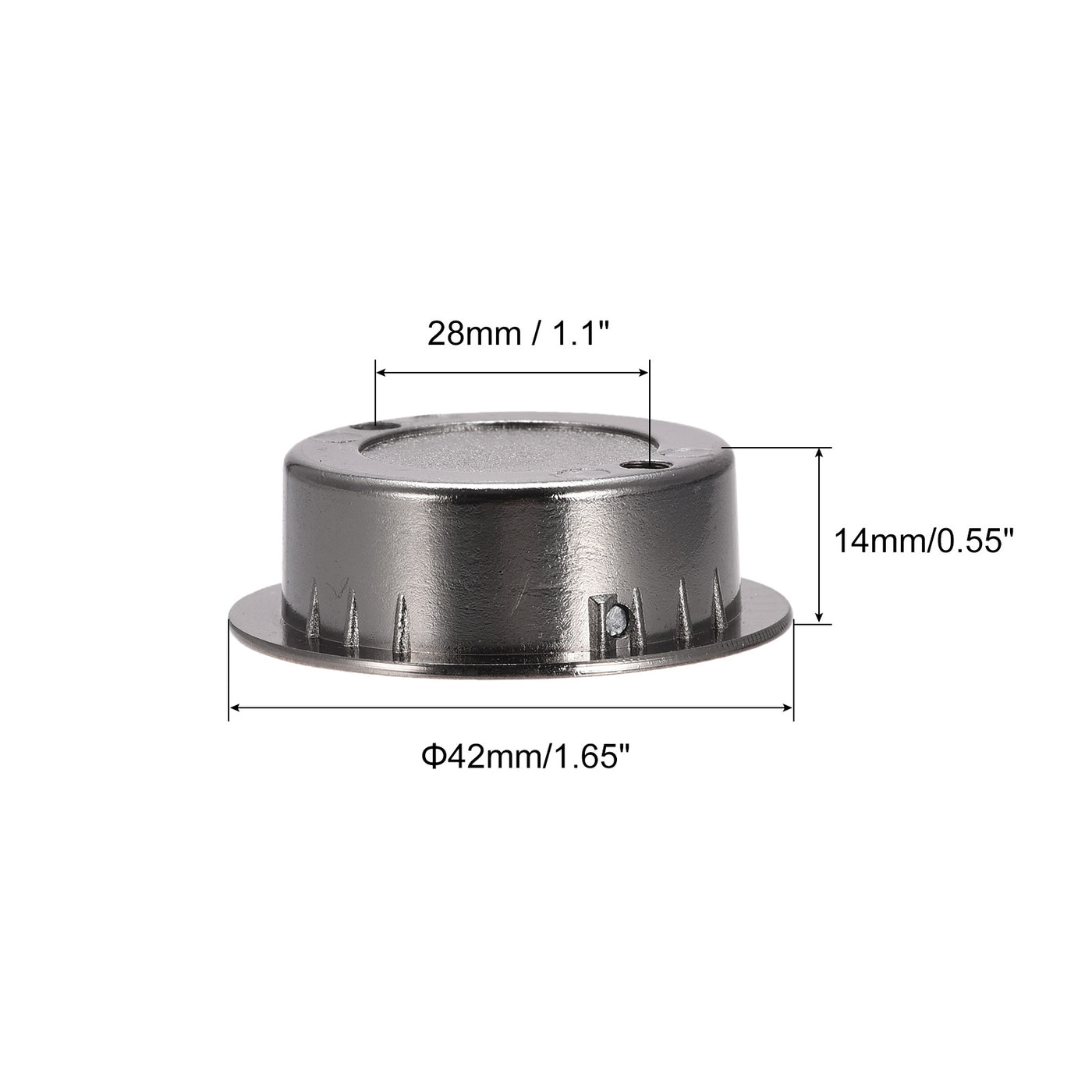 uxcell Uxcell 2 Stück Fingerbündiger Ziehgriff Ersatz 42mm/1.65" Kupferton mit Schraube