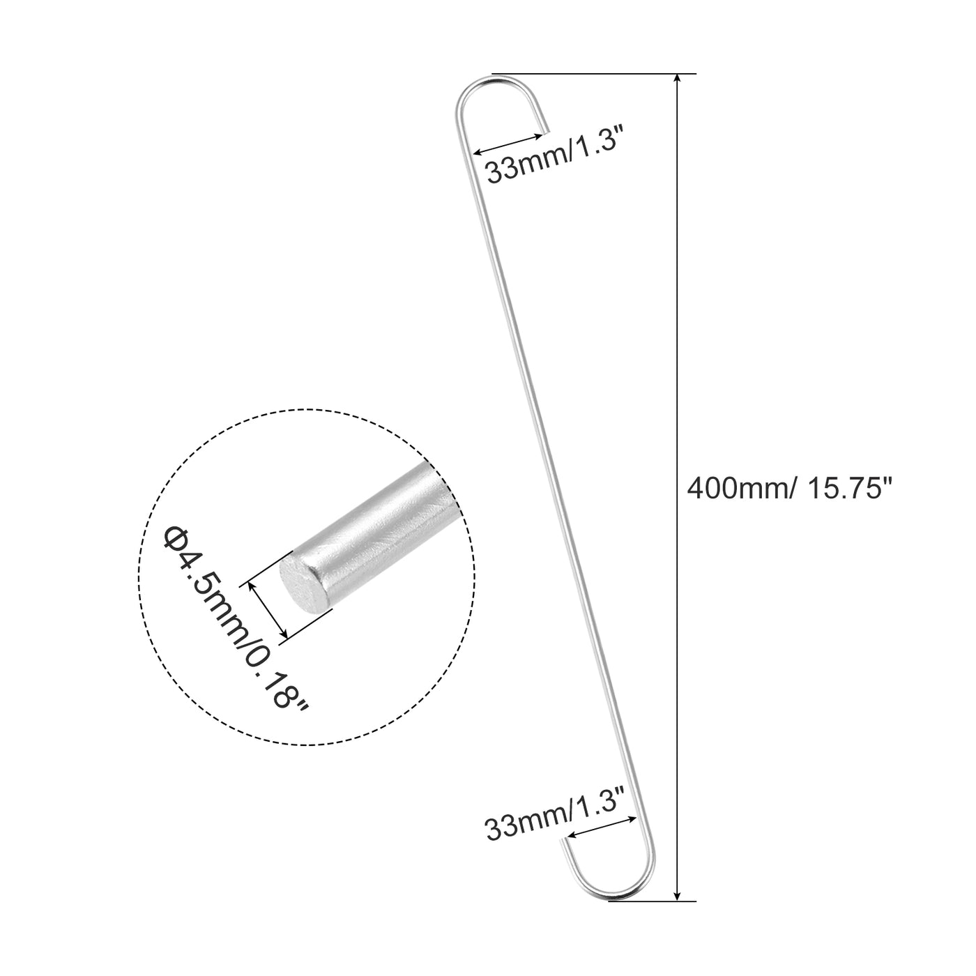 Harfington S Hanging Hooks, Extra Long Steel Hanger, Indoor Outdoor Uses for Garden, Bathroom, Closet