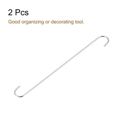 Harfington S Hanging Hooks, Extra Long Steel Hanger, Indoor Outdoor Uses for Garden, Bathroom, Closet, Workshop, Kitchen