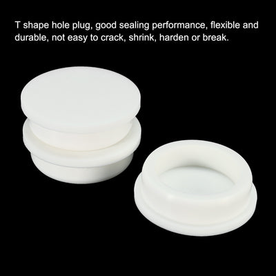 Harfington Silicone, Rubber Hole Plug White Stopper for Hole