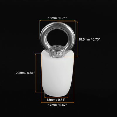 Harfington Silicone Rubber Tapered Plug, with Ring Solid