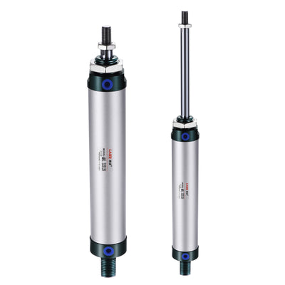 Harfington Air Cylinder Double Action Bore Stroke with Y Connector and Quick Fitting Set