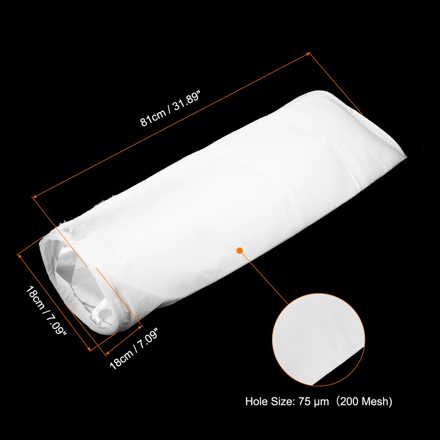 uxcell Uxcell 1 Micron Paint Filter Bag PP Strainer for Home Use (7.09"x7.09"x31.89")