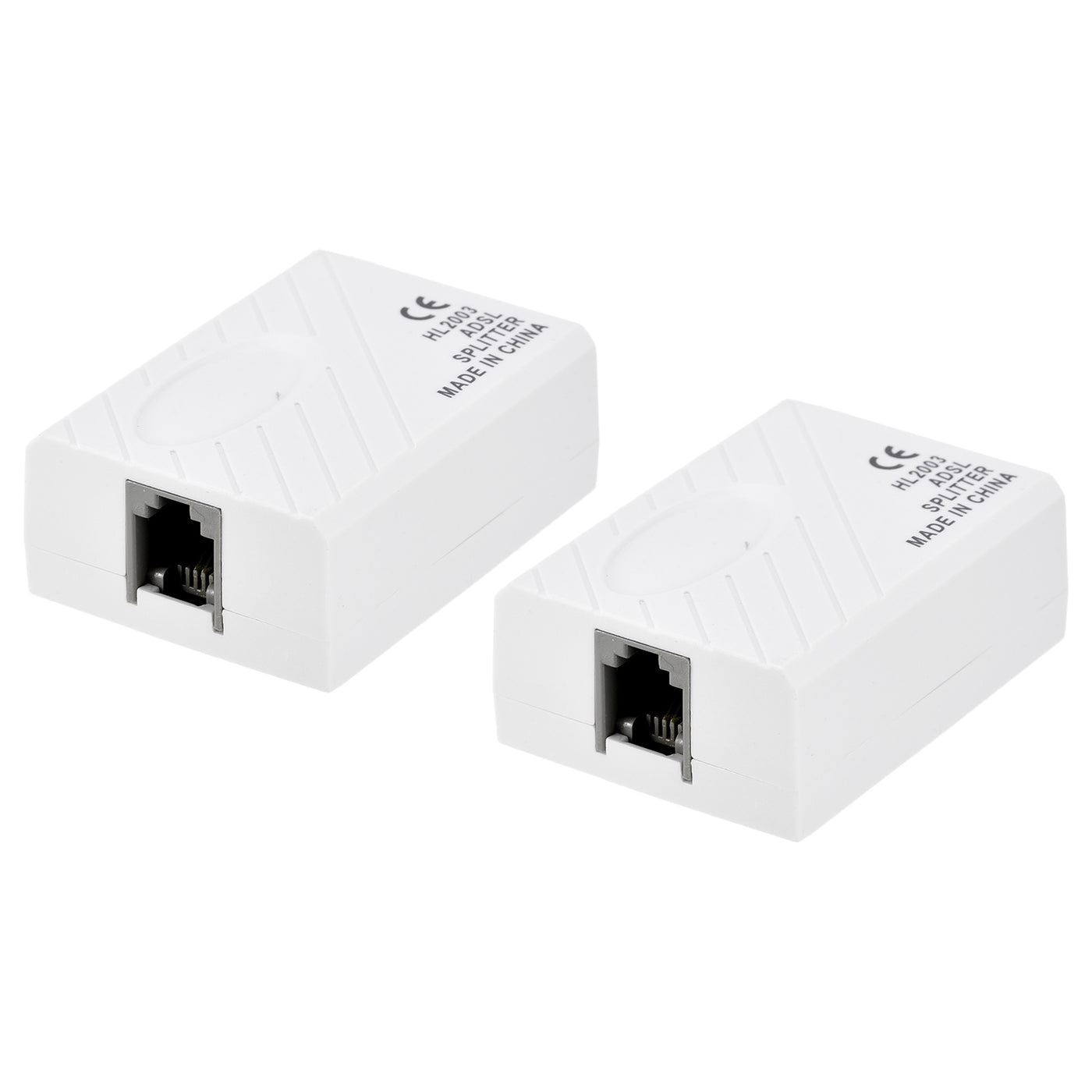 Harfington In-Line DSL Splitter Filter, 6P2C Phone Line Splitter for Telephone, Fax Machine