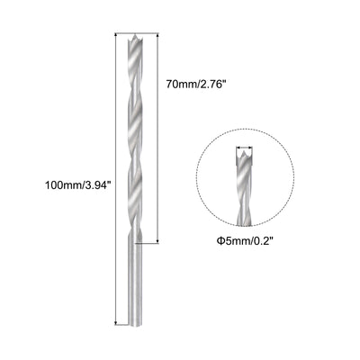 Harfington Uxcell Replacement Countersink Drill Bit 5mm HSS High-Speed Steel Reamer