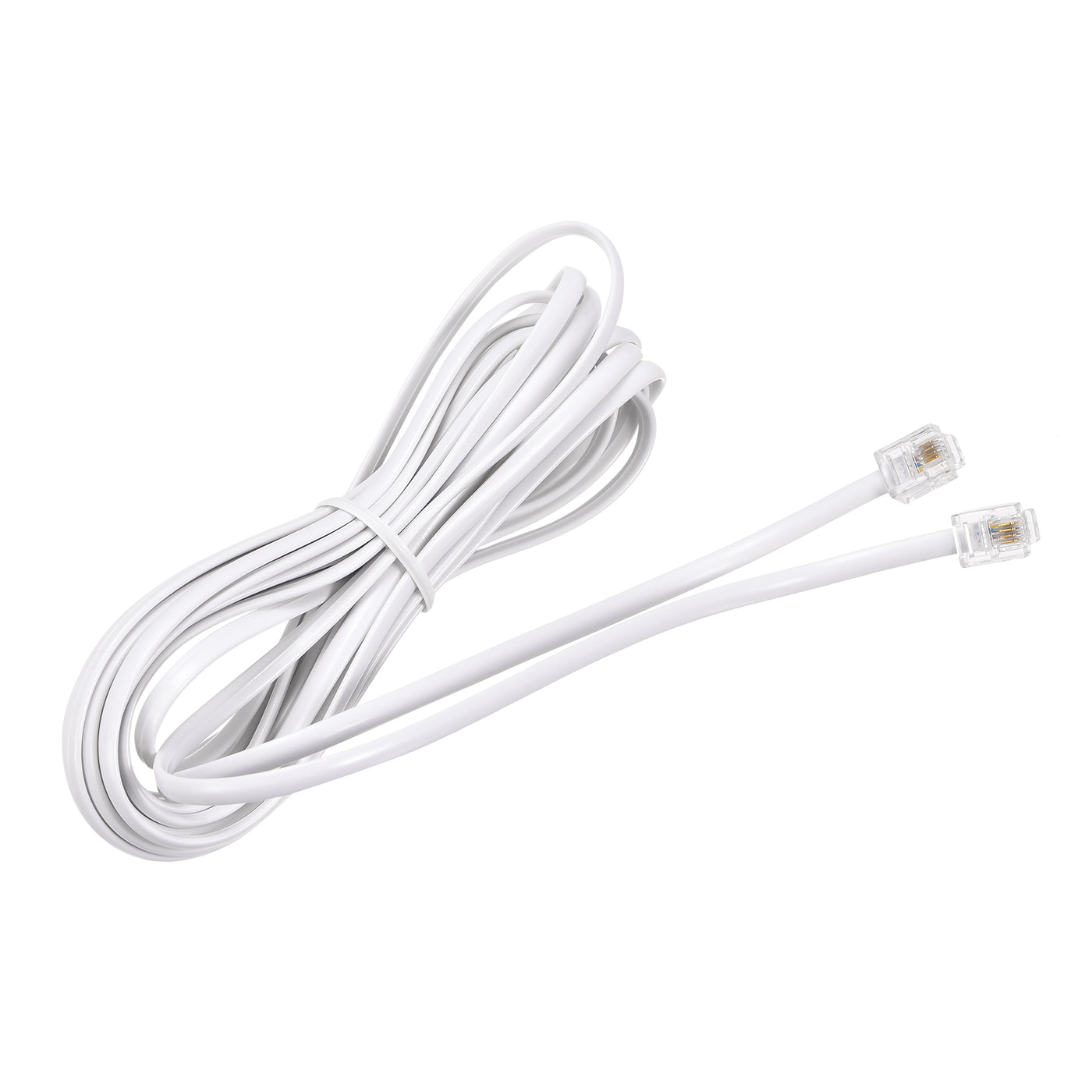 Harfington Phone Extension Cord Telephone Cable Phone Line Cord RJ11 6P4C Plugs, Male to Male for Phone and Fax