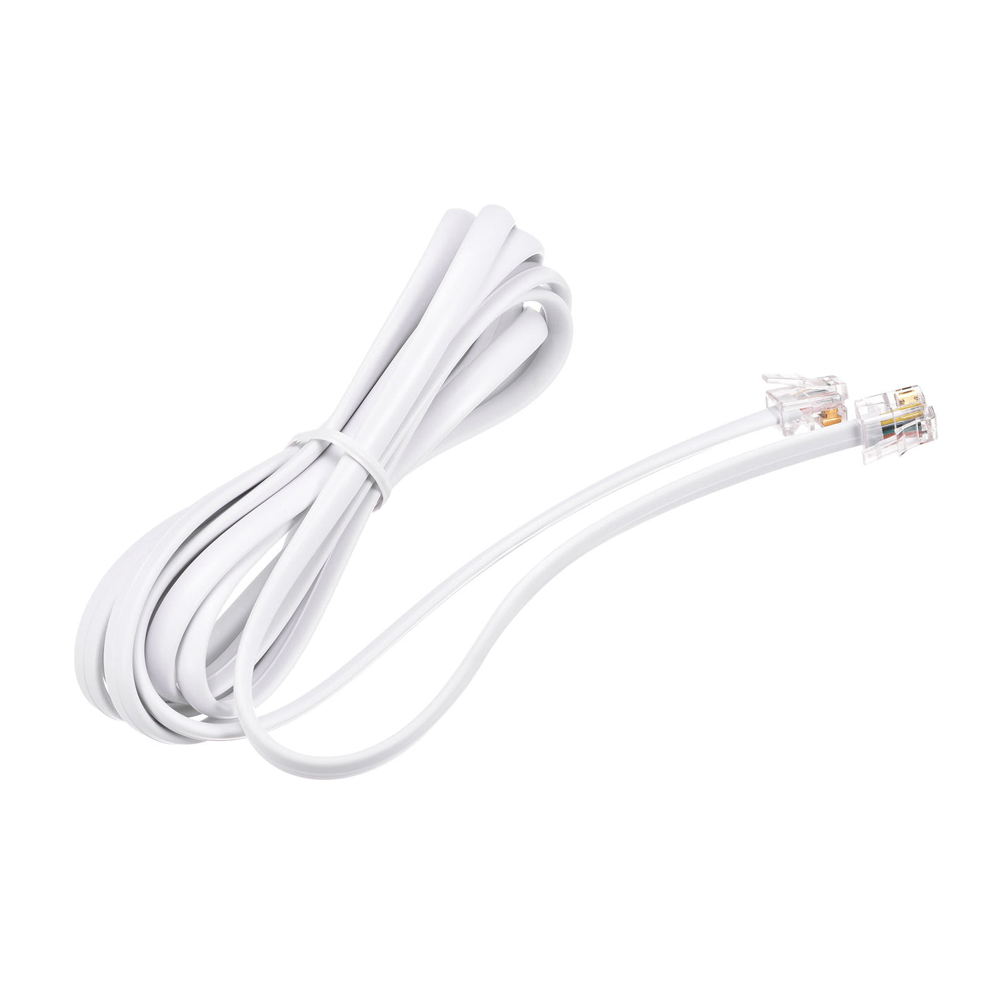 Harfington Phone Extension Cord Telephone Cable Phone Line Cord RJ11 6P6C Plugs, Male to Male for Phone and Fax