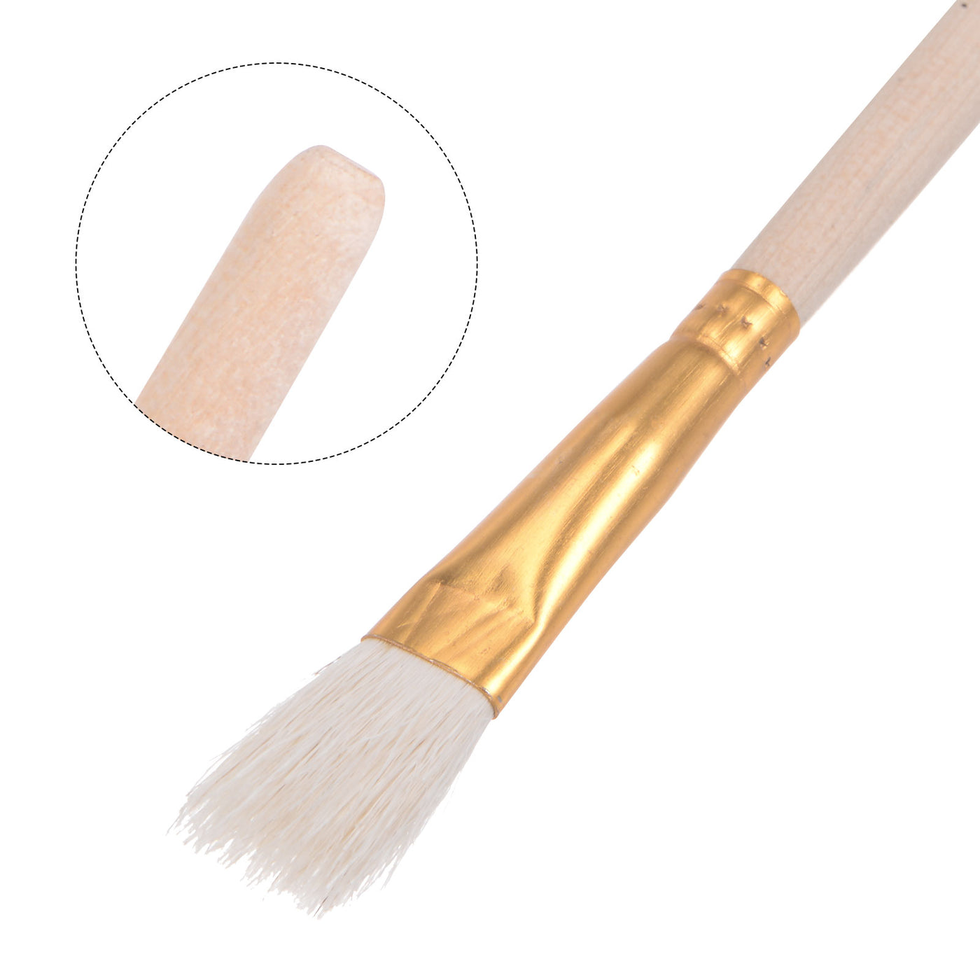 uxcell Uxcell Paint Brushes Wool Bristle with Wood Handle