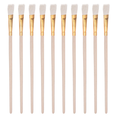 Harfington Uxcell Paint Brushes Wool Bristle with Wood Handle