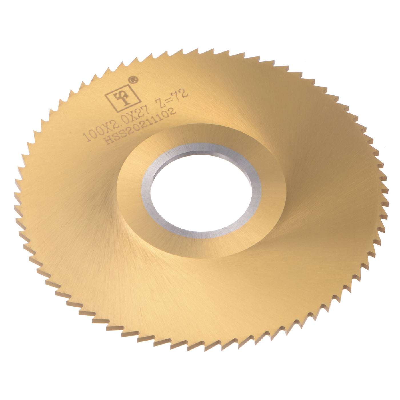 Uxcell Uxcell 100mm Dia 27mm Arbor 2.5mm Thick 72 Tooth Titanium Coated Circular Saw Blade