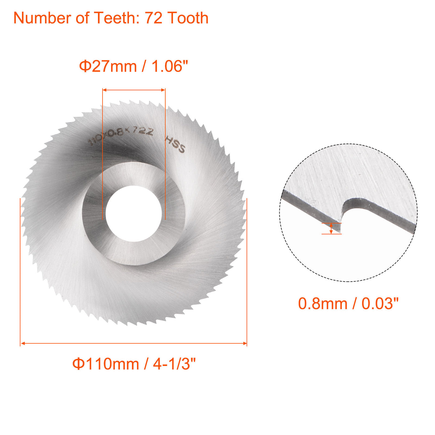 Harfington High Speed Steel Circular Saw Blade Cutter Milling Tool