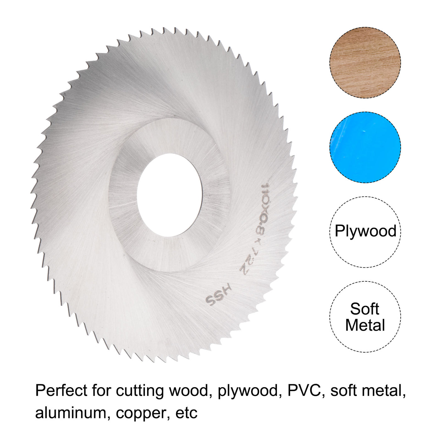 Harfington High Speed Steel Circular Saw Blade Cutter Milling Tool