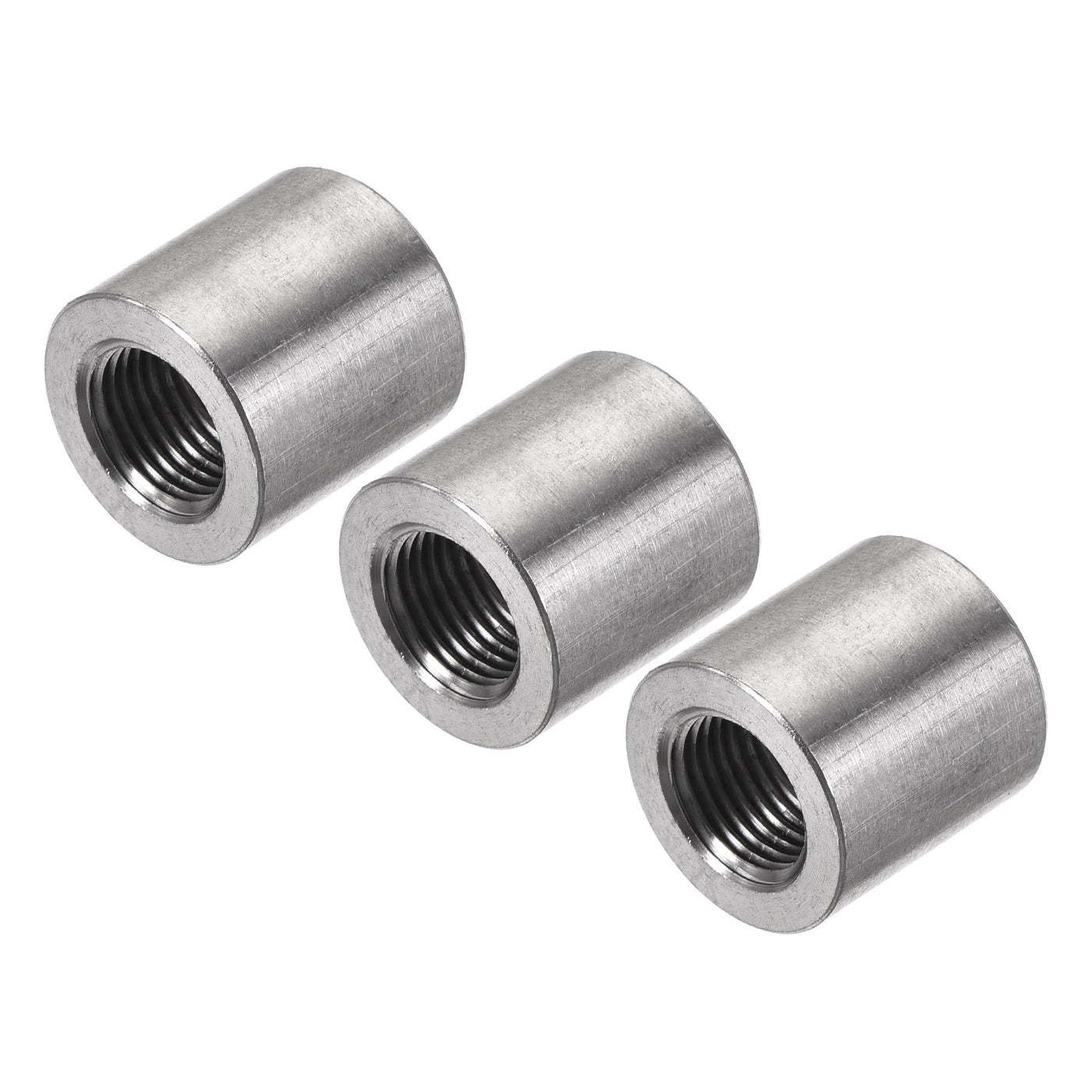 Harfington Weld Coupling 304 Stainless Steel 1/8 NPT Female Half Threaded Connector 3Pcs