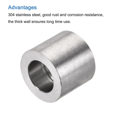 Harfington Weld Coupling, Threaded, Weldable, Pipe Fuel Tank Bung Connector