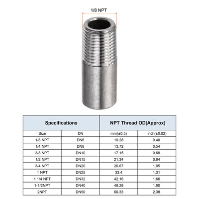 Harfington Weld Coupling Threaded Weldable Pipe Fuel Tank Bung Connector