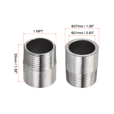 Harfington Weld Coupling, Threaded, Weldable, Pipe, Fuel Tank Bung Fittings Connector