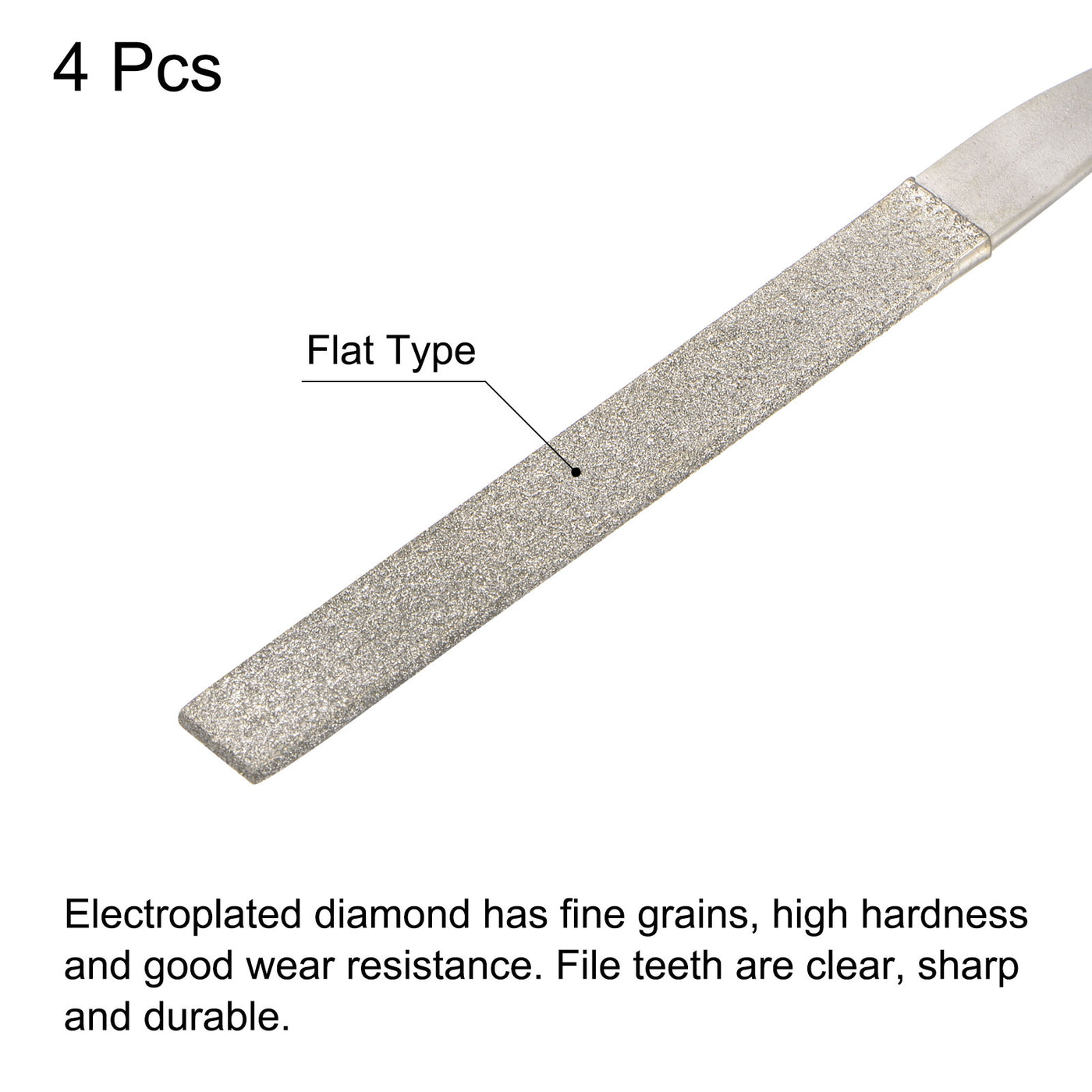 uxcell Uxcell Diamond Needle Files Hand Tool for Wood Stone