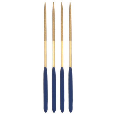 Harfington Uxcell Titanium Coated Type Diamond Needle Files Polishing Tools