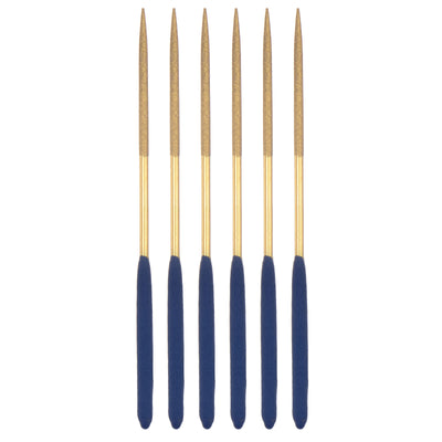 Harfington Uxcell Titanium Coated Type Diamond Needle Files for Marble Stone