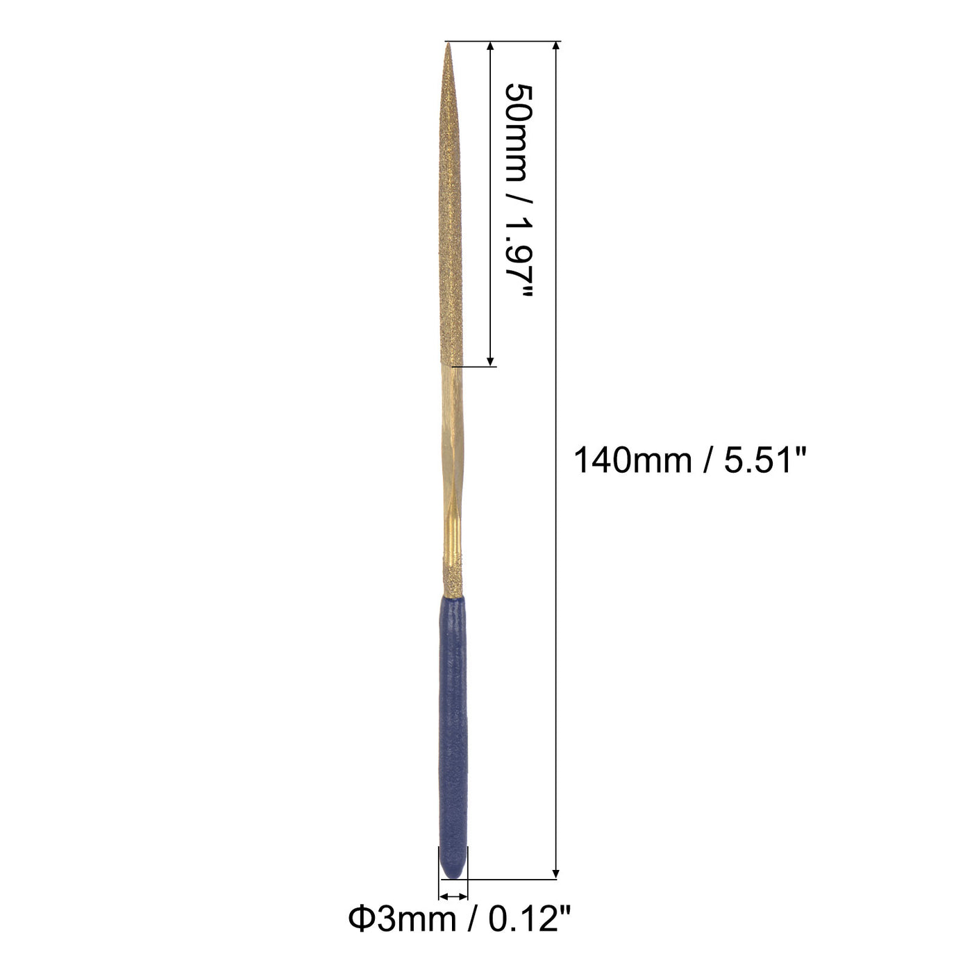 uxcell Uxcell Titanium Coated Type Diamond Needle Files Tools