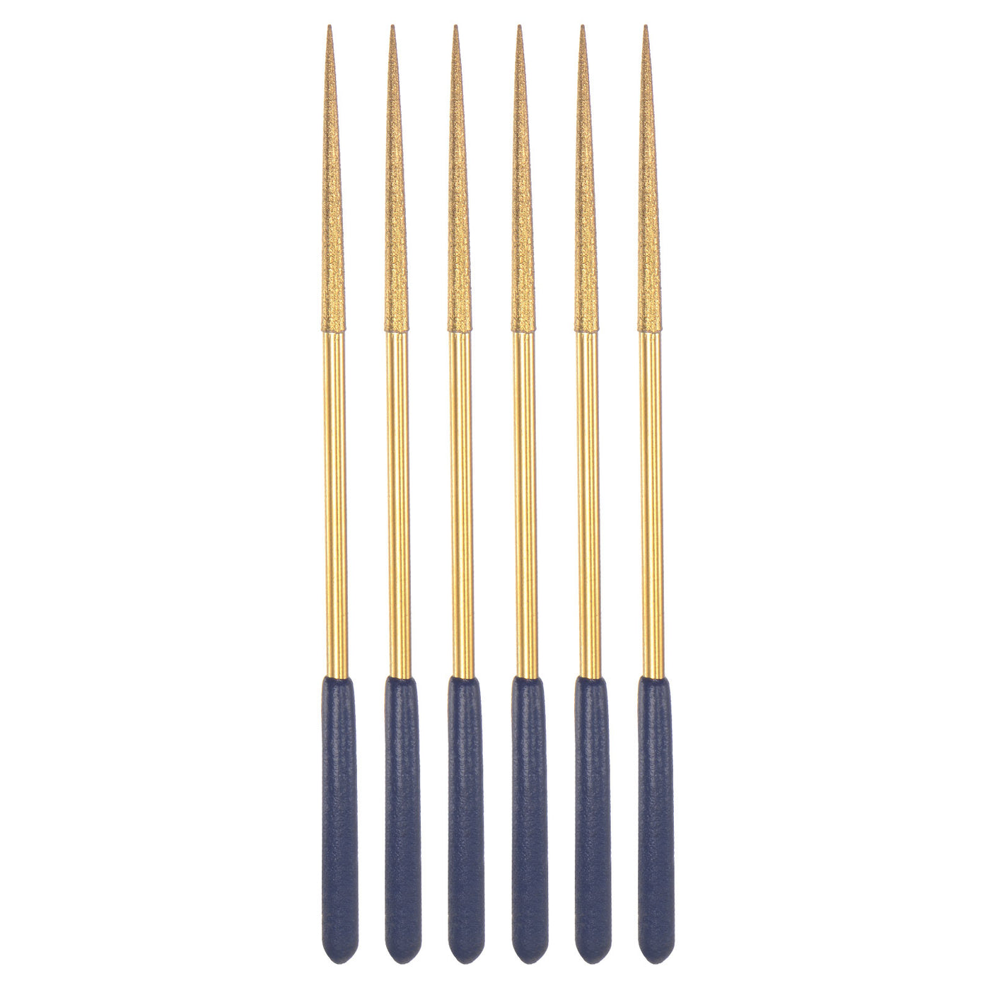 uxcell Uxcell Titanium Coated Type Diamond Needle Files Tools for Metal