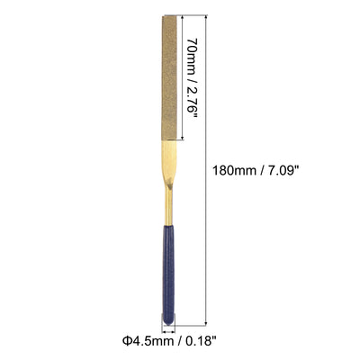 Harfington Uxcell Titanium Coated Diamond Needle Files