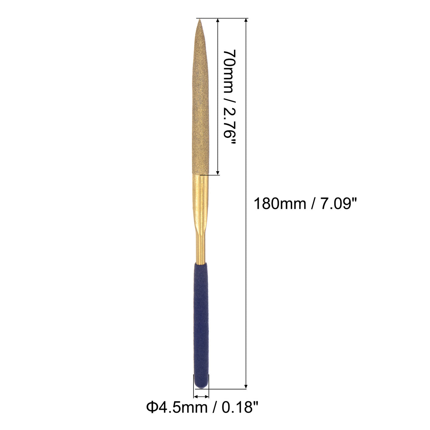 uxcell Uxcell Titanium Coated Diamond Needle Files