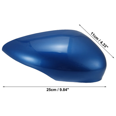 Harfington Dark Blue Right Side Car Side Door Wing Mirror Cover Rear View Mirror Cap for Ford Fiesta MK7 2008 2009 2010 2011 2012 2013 2014 2015 2016 2017