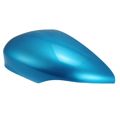 Harfington Blue Left Side Car Side Door Wing Mirror Cover Rear View Mirror Cap for Ford Fiesta MK7 2008 2009 2010 2011 2012 2013 2014 2015 2016 2017