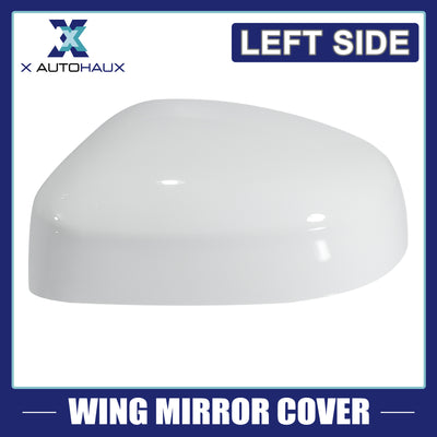 Harfington White Left Side Car Side Door Wing Mirror Cover Rear View Mirror Cap for Ford Focus MK2 Facelift 2008-2011 for Ford Focus MK3 2012-2017