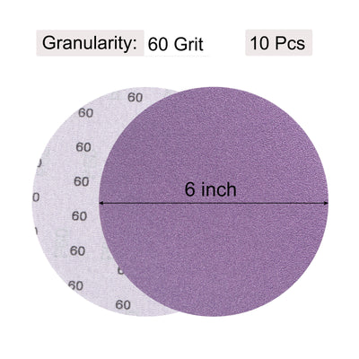 Harfington Uxcell Sanding Discs Hook Loop Professional Aluminum Oxide Sand Papers