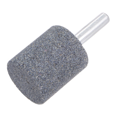 Harfington Uxcell 5pcs Abrasive Mounted Stone 1/4" Shank 0.8" Dia Conical Corundum Grinding Head