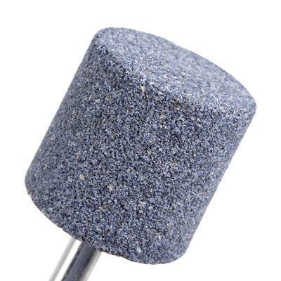 Harfington Uxcell 5pcs Abrasive Mounted Stone 1/4" Shank 0.8" Dia Conical Corundum Grinding Head