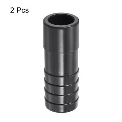 Harfington 2Pcs PVC Pipe Fitting 19mm Barbed x 20mm OD Spigot Straight Hose Connector Black