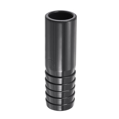 Harfington PVC Pipe Fitting 25mm Barbed x 25mm OD Spigot Straight Hose Connector Black