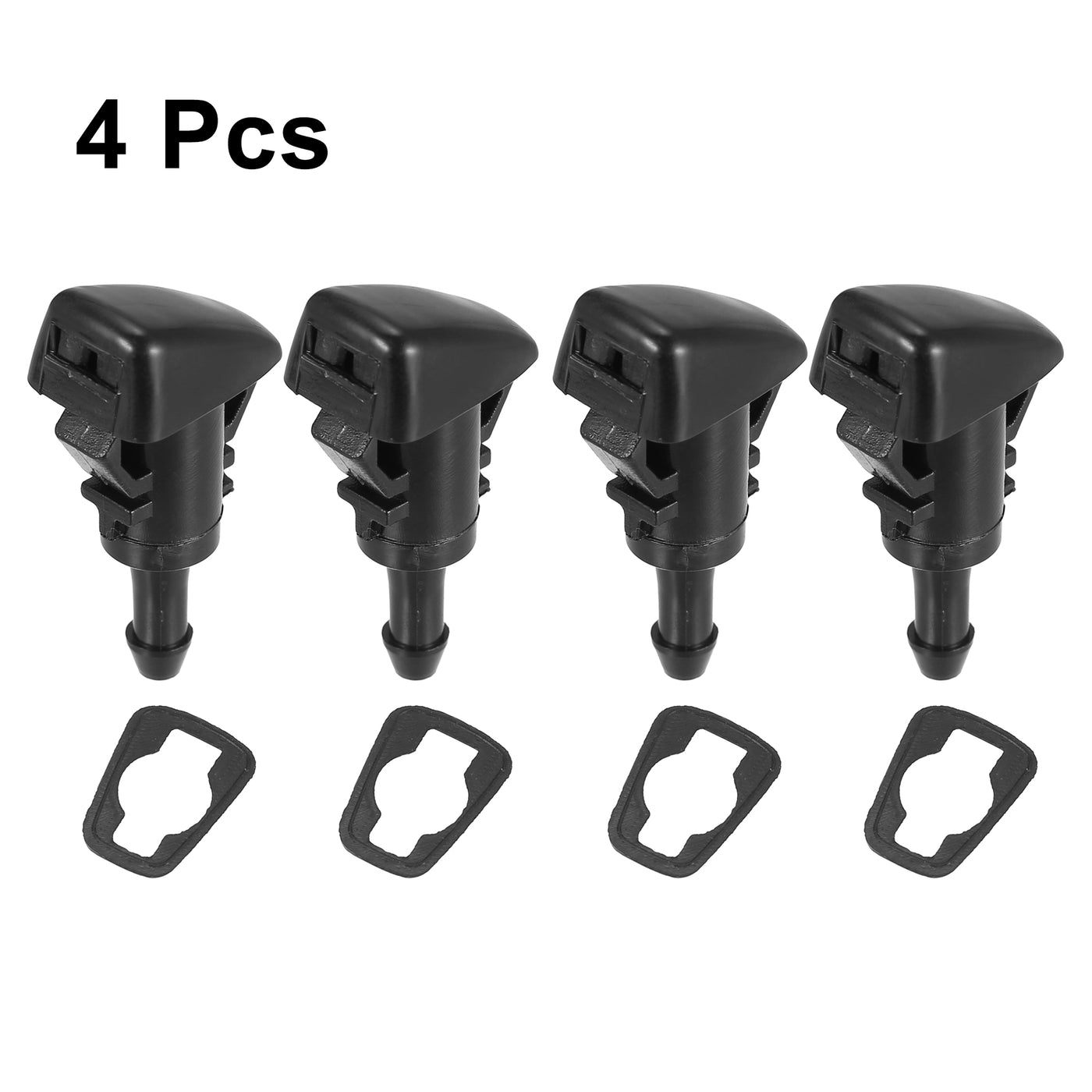 X AUTOHAUX 4pcs Car Front Windshield Washer Nozzles for Dodge Charger Journey Avenger Magnum Durango for Jeep Compass 5116079AA 4805742AB