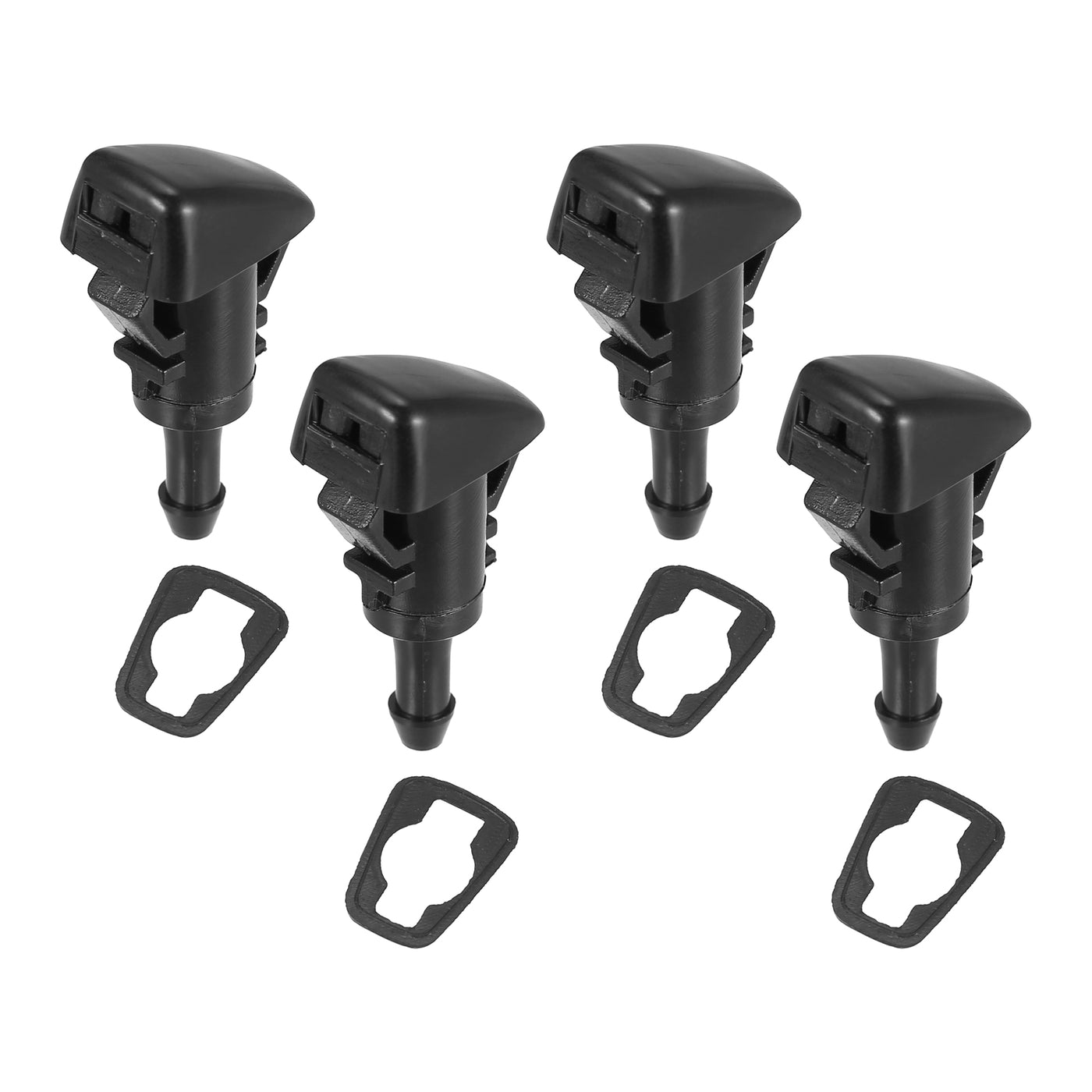 X AUTOHAUX 4pcs Car Front Windshield Washer Nozzles for Dodge Charger Journey Avenger Magnum Durango for Jeep Compass 5116079AA 4805742AB