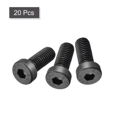 Harfington Uxcell Hex Socket Thin Head Cap Screw Bolts, Carbon Steel Screws