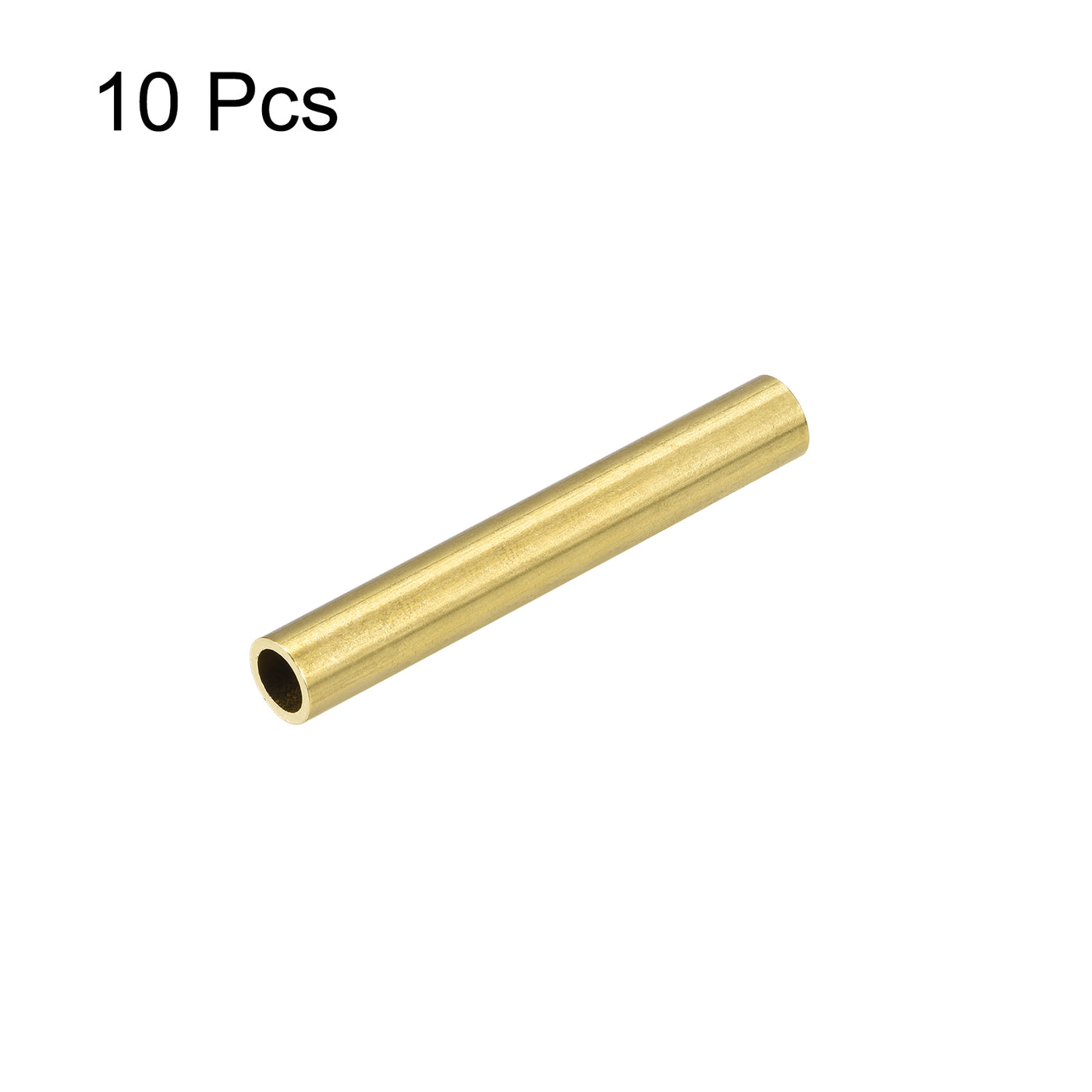 uxcell Uxcell 10Stk. Messingrohr 4,5mm Außendurchmesser 0,5mm Wanddicke 30mm lang Rohr für DIY