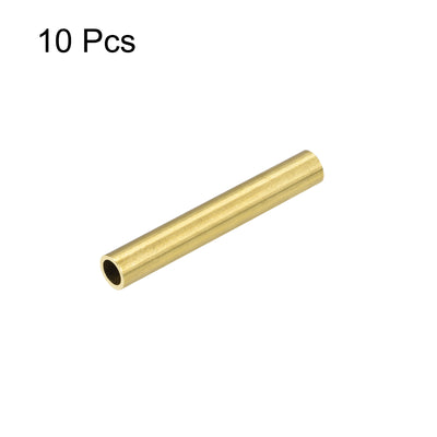 Harfington Uxcell 10Stk. Messingrohr 4,5mm Außendurchmesser 0,5mm Wanddicke 30mm lang Rohr für DIY