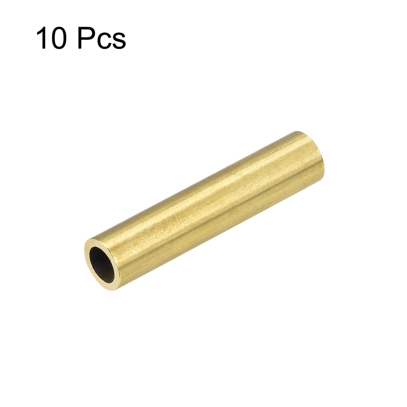 uxcell Uxcell 10Stk. Messingrohr 6,5mm Außendurchmesser 1mm Wanddicke 30mm lang Rohr für DIY