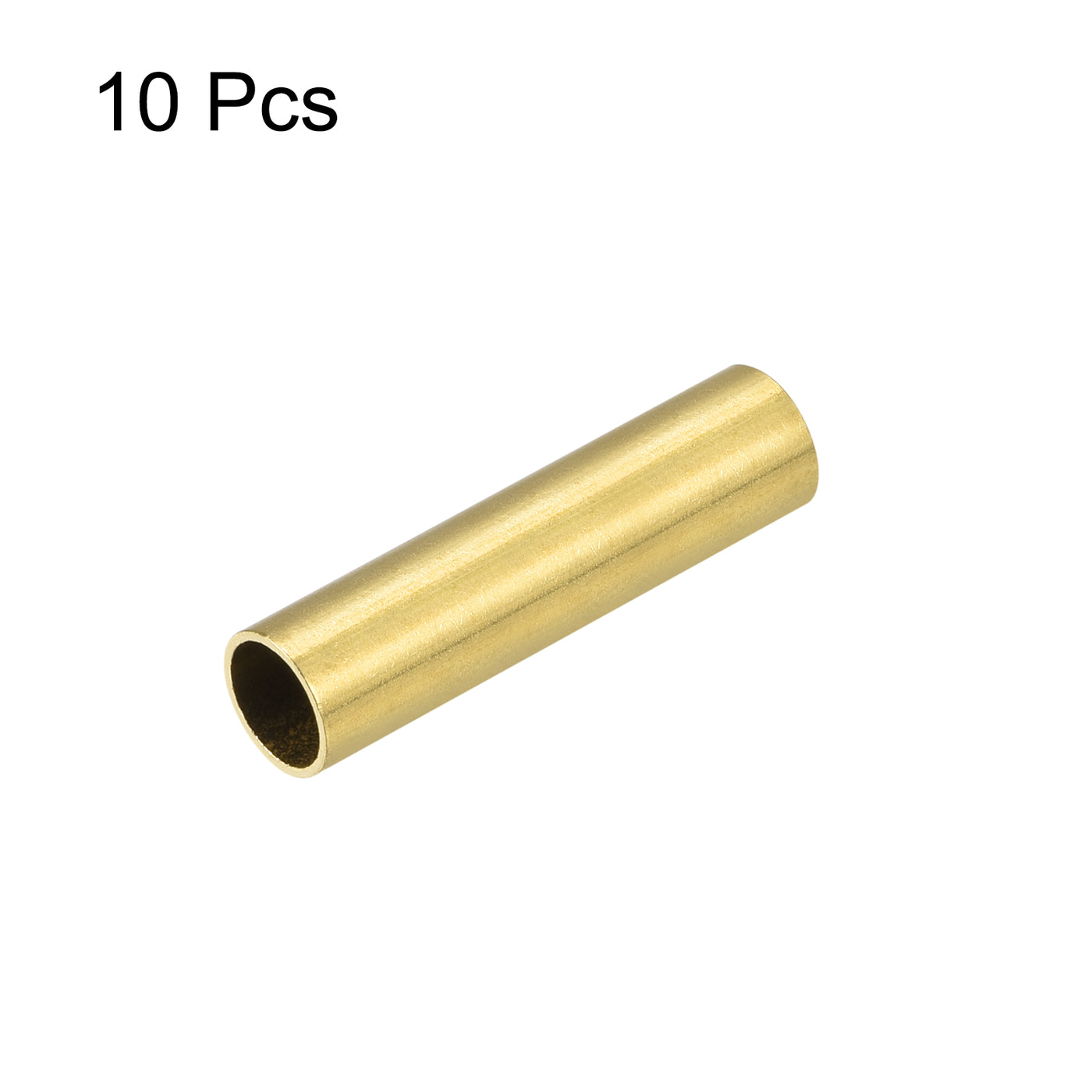 uxcell Uxcell 10Stk. Messingrohr 7,5mm Außendurchm. 0,5mm Wanddicke 30mm lang Rohr für DIY