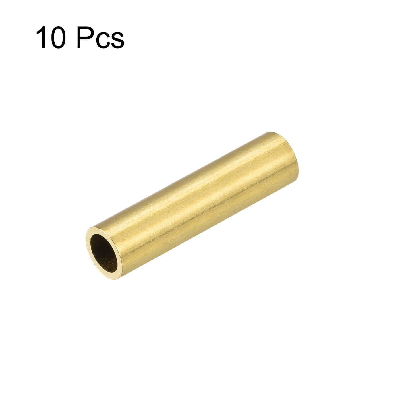 uxcell Uxcell 10Stk. Messingrohr 7,5mm Außendurchm. 1mm Wanddicke 30mm lang Rohr für DIY