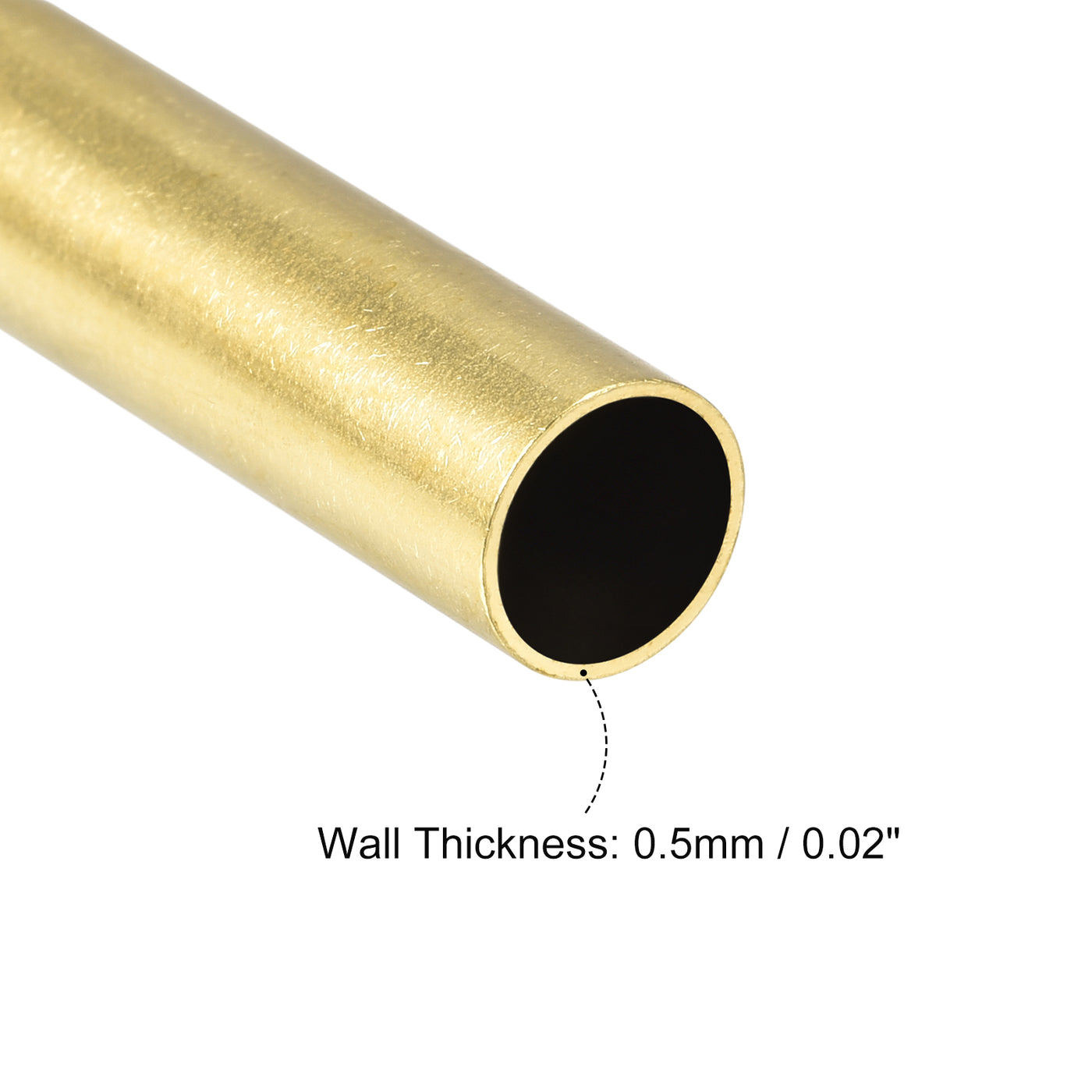 uxcell Uxcell 10Stk. Messingrohr 8,5mm Außendurchm. 0,5mm Wanddicke 30mm lang Rohr für DIY